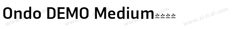 Ondo DEMO Medium字体转换